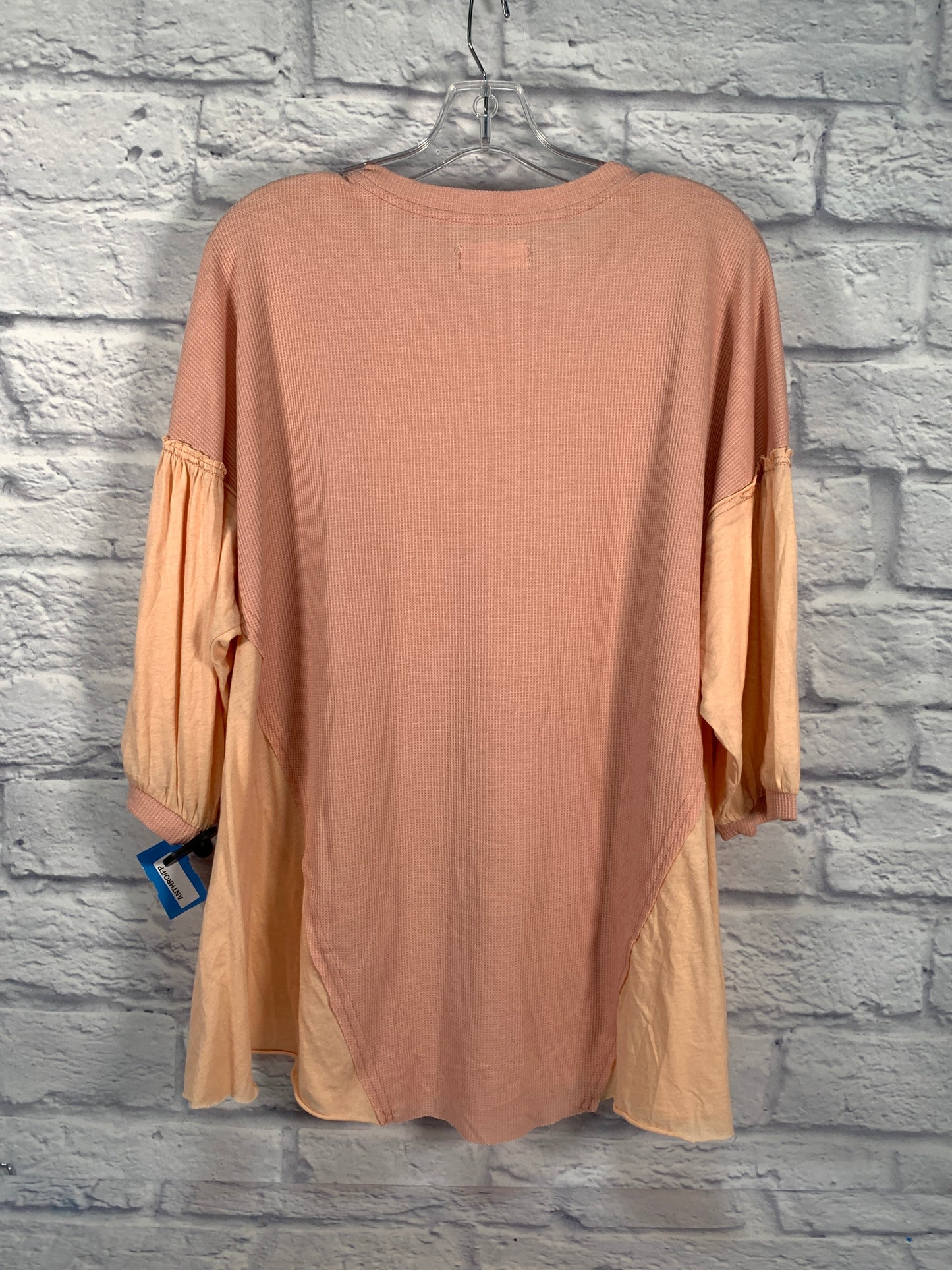 Tunic 3/4 Sleeve By Urban Outfitters In Orange & Pink, Size: S