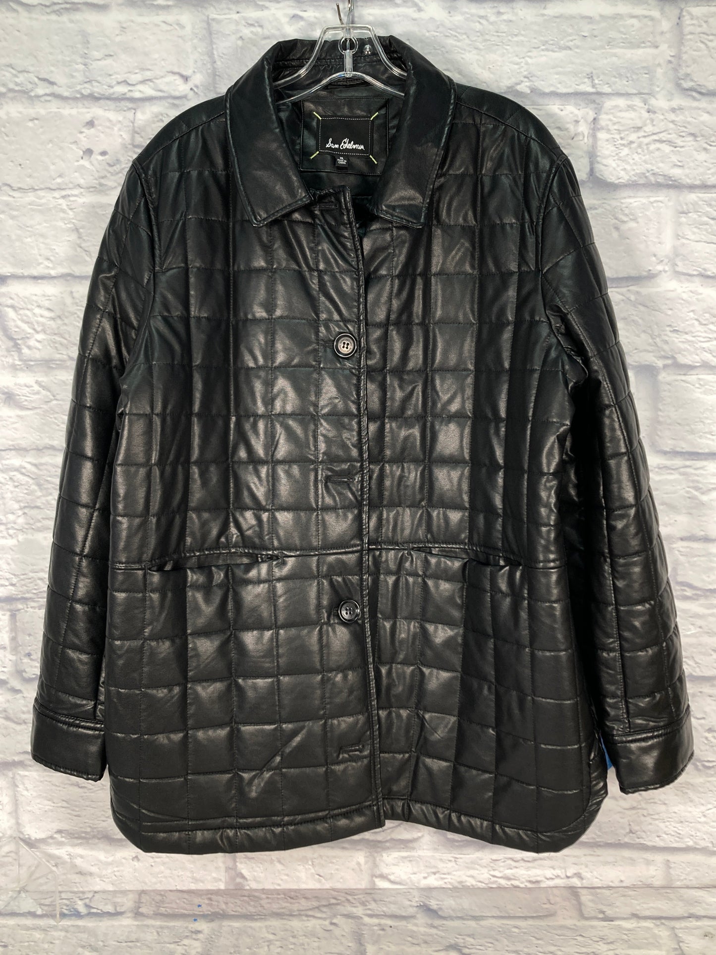 Jacket Puffer & Quilted By Sam Edelman In Black, Size: Xl