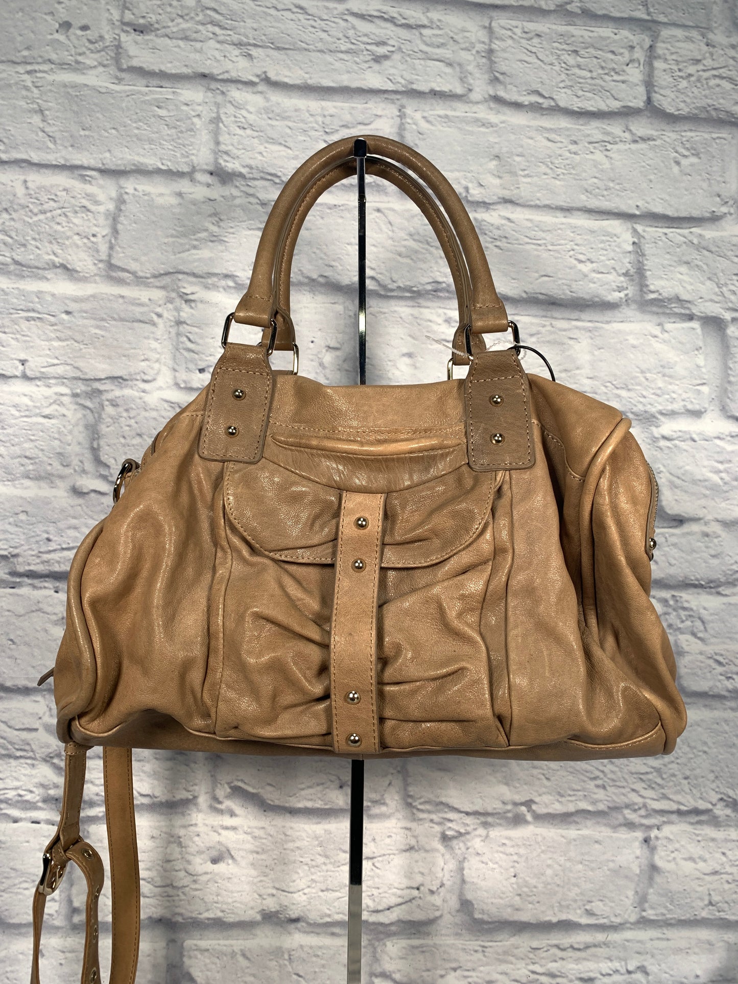 Handbag Leather By Clothes Mentor, Size: Large