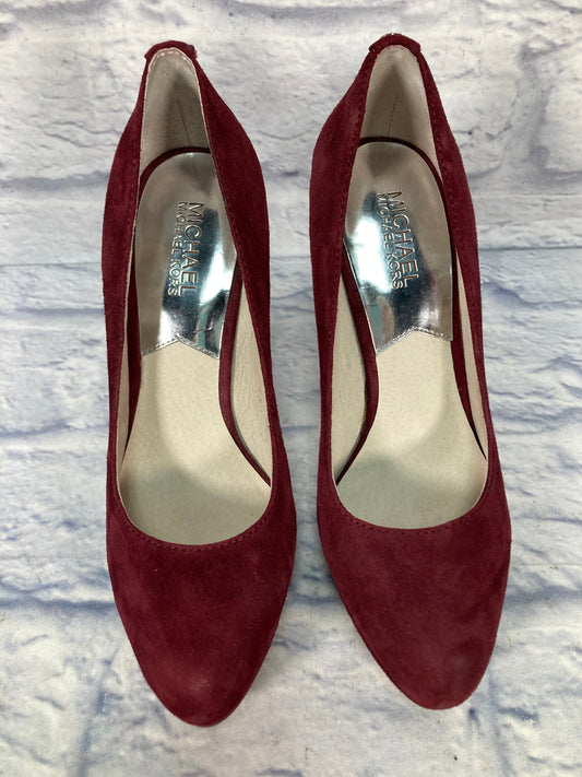 Shoes Heels Stiletto By Michael By Michael Kors In Maroon, Size: 7.5