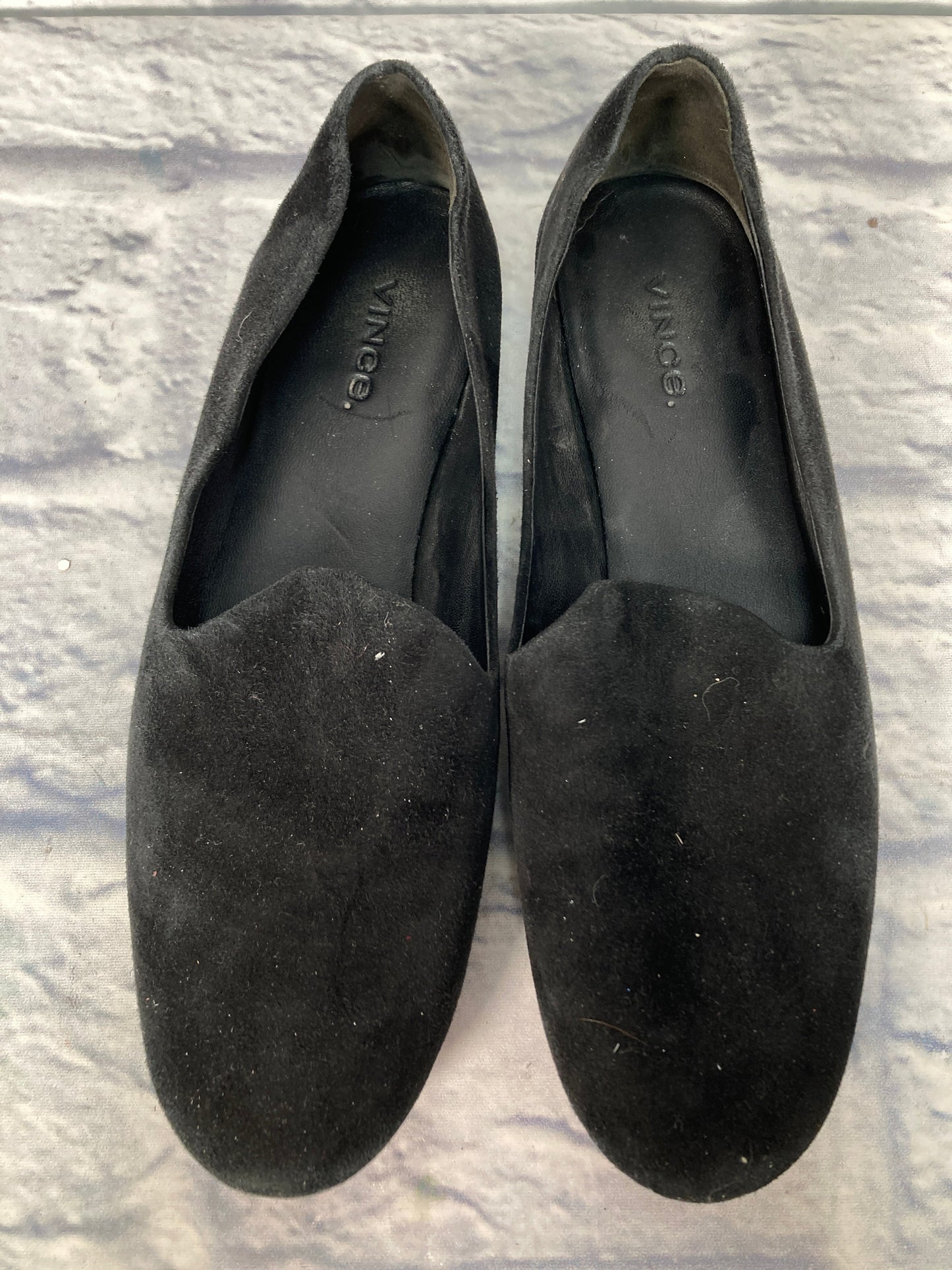 Shoes Flats By Vince In Black, Size: 7.5