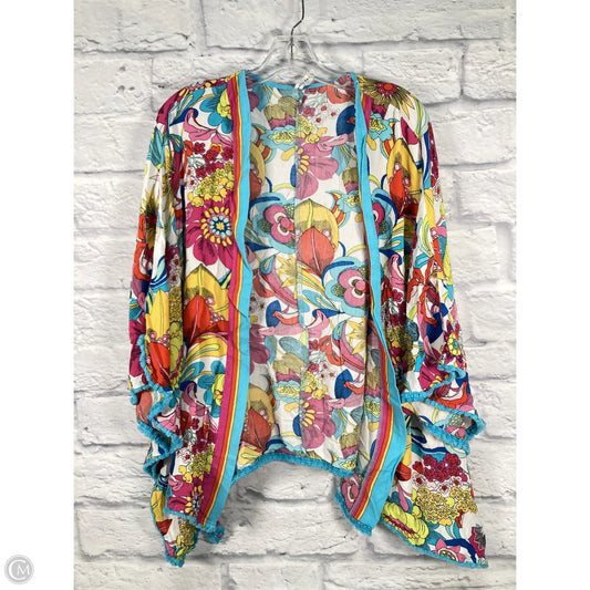 Kimono By Trina Turk In Blue & Pink, Size: Osfm