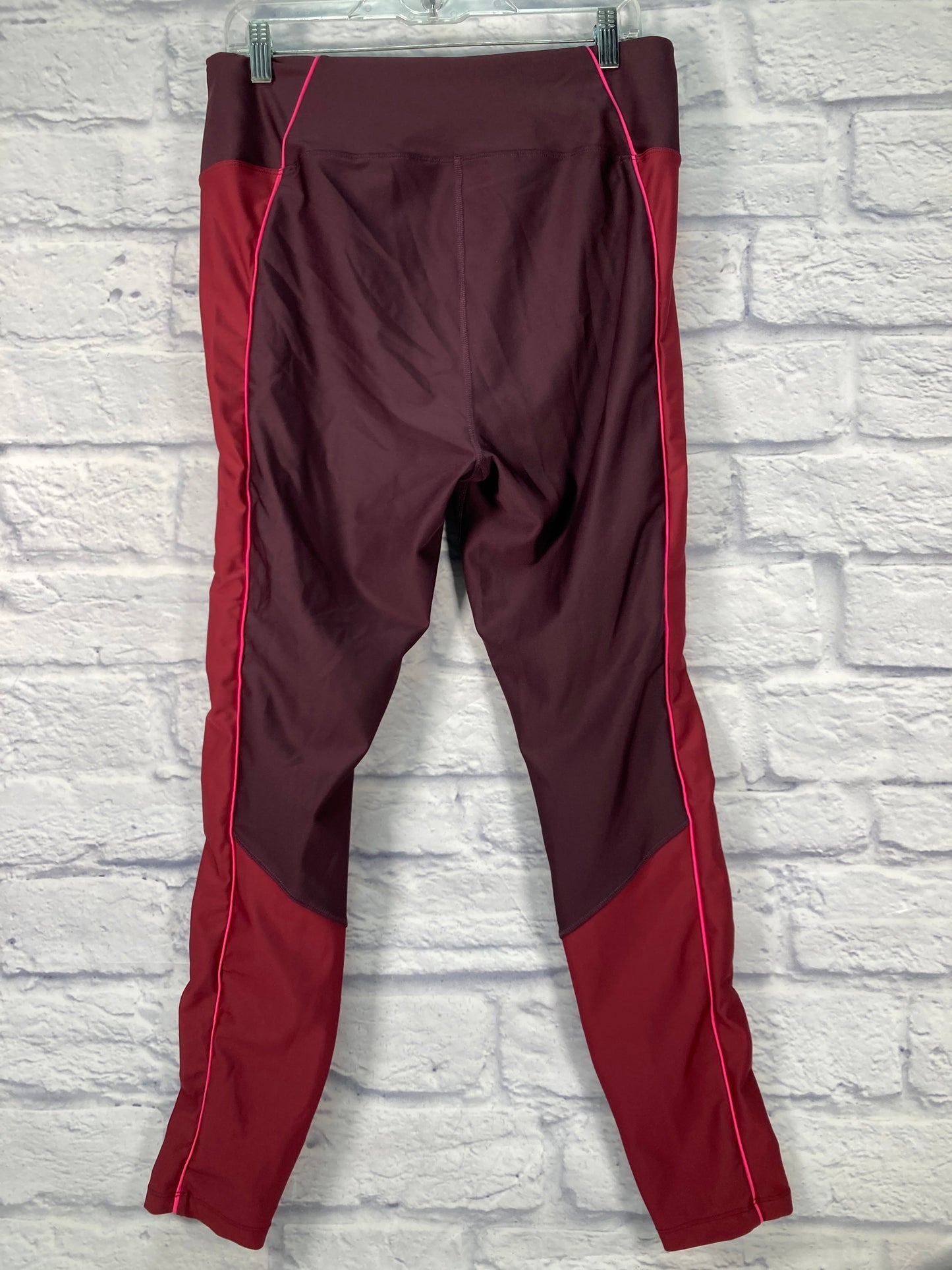 Athletic Leggings By Good American In Maroon, Size: Xl