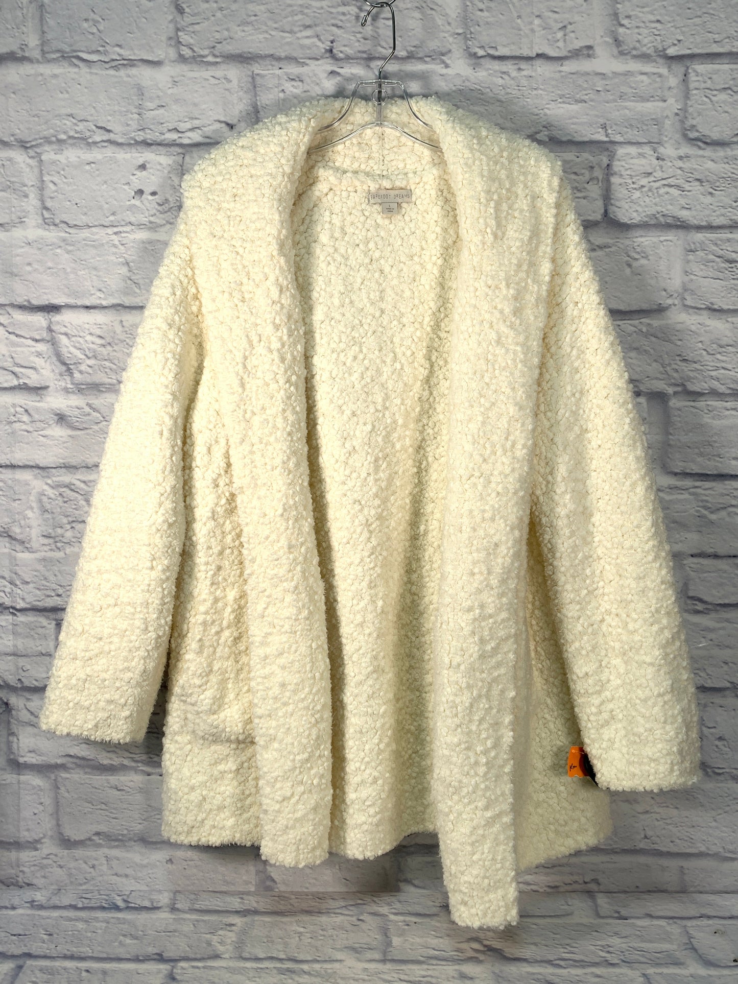 Sweater Cardigan By Barefoot Dreams In Cream, Size: L