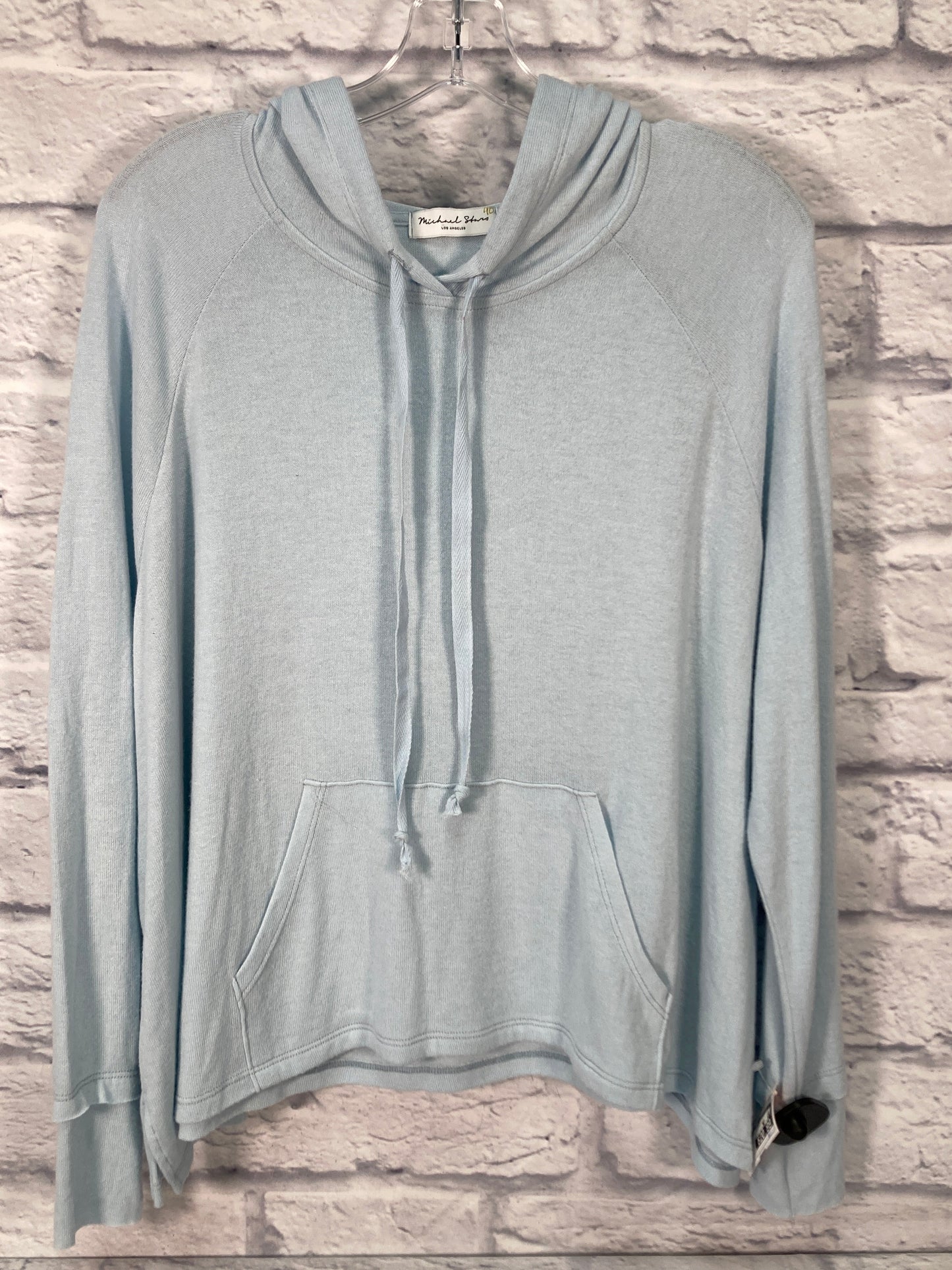 Sweatshirt Hoodie By Michael Stars In Blue, Size: S