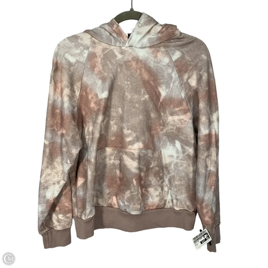 Sweatshirt Hoodie By Adriano Goldschmied In Pink & Tan, Size: M