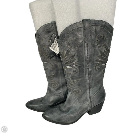 Boots Western By Carlos Santana In Grey, Size: 9