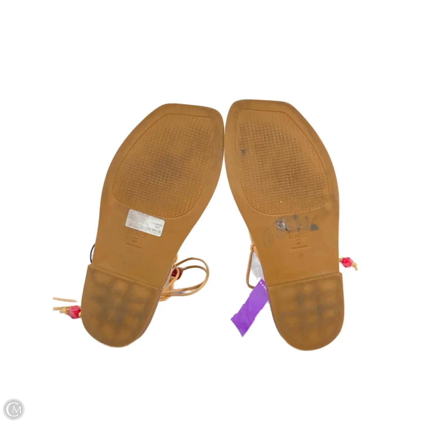 Sandals Flats By Clothes Mentor In Tan, Size: 8