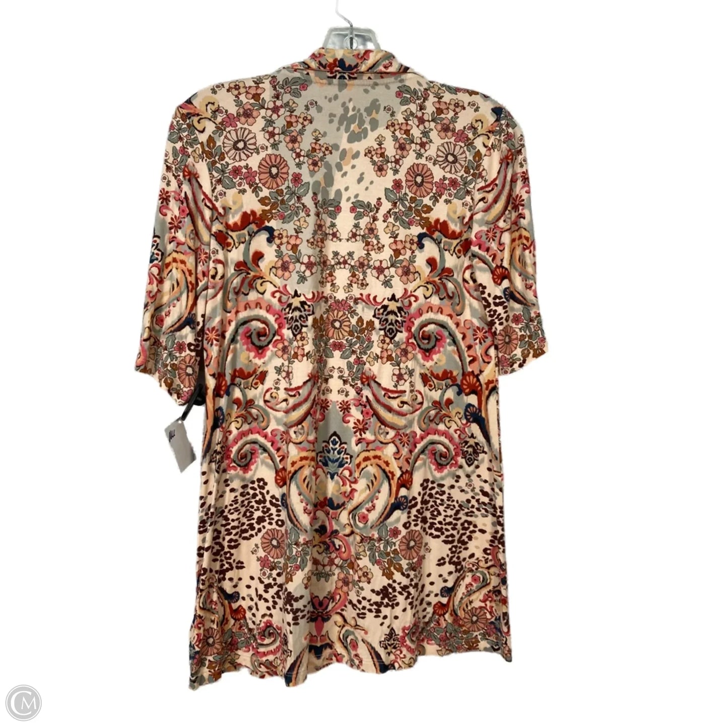 Top Short Sleeve By Johnny Was In Green & Tan, Size: Xxs