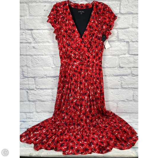 Dress Party Long By Brooks Brothers In Blue & Red & White, Size: S