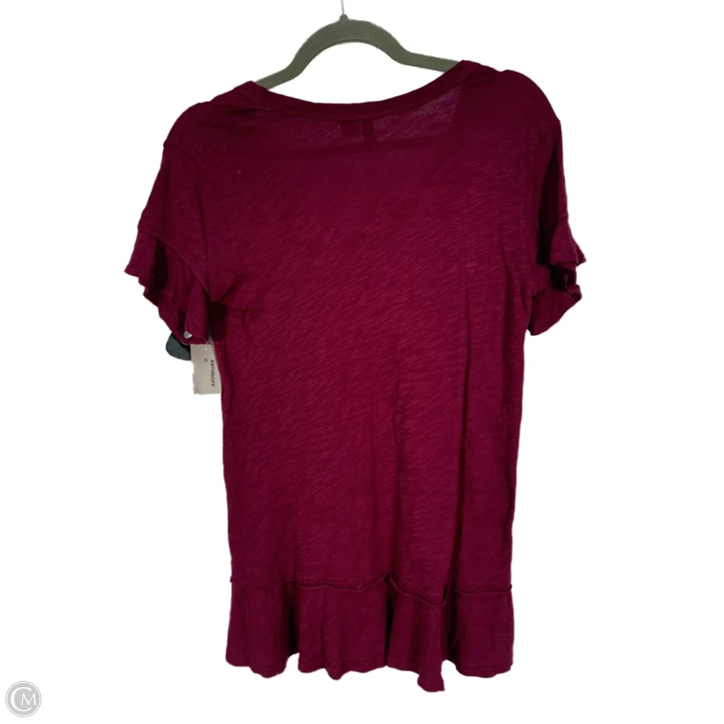 Top Short Sleeve By Left Of Center In Purple, Size: Xs