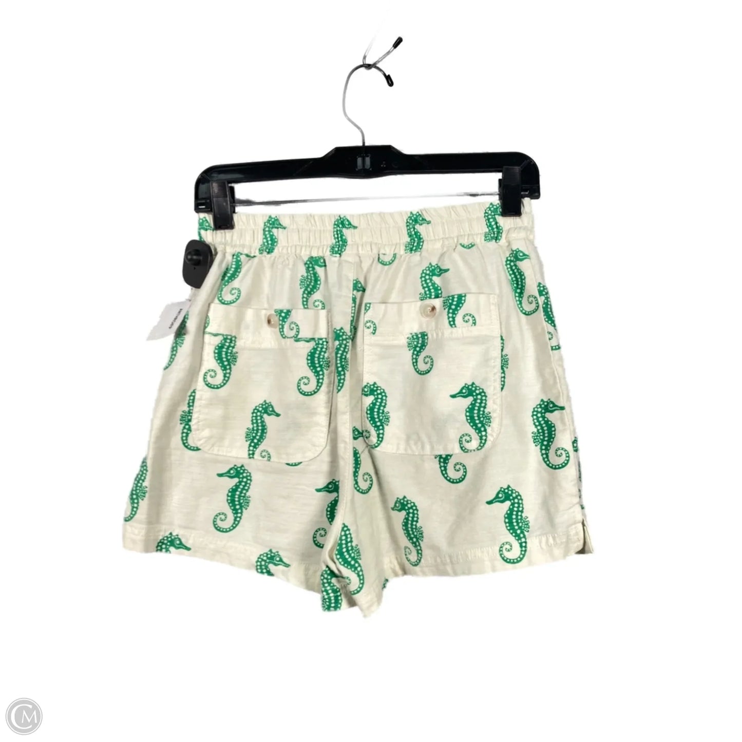 Shorts By Maeve In Cream & Green, Size: 0