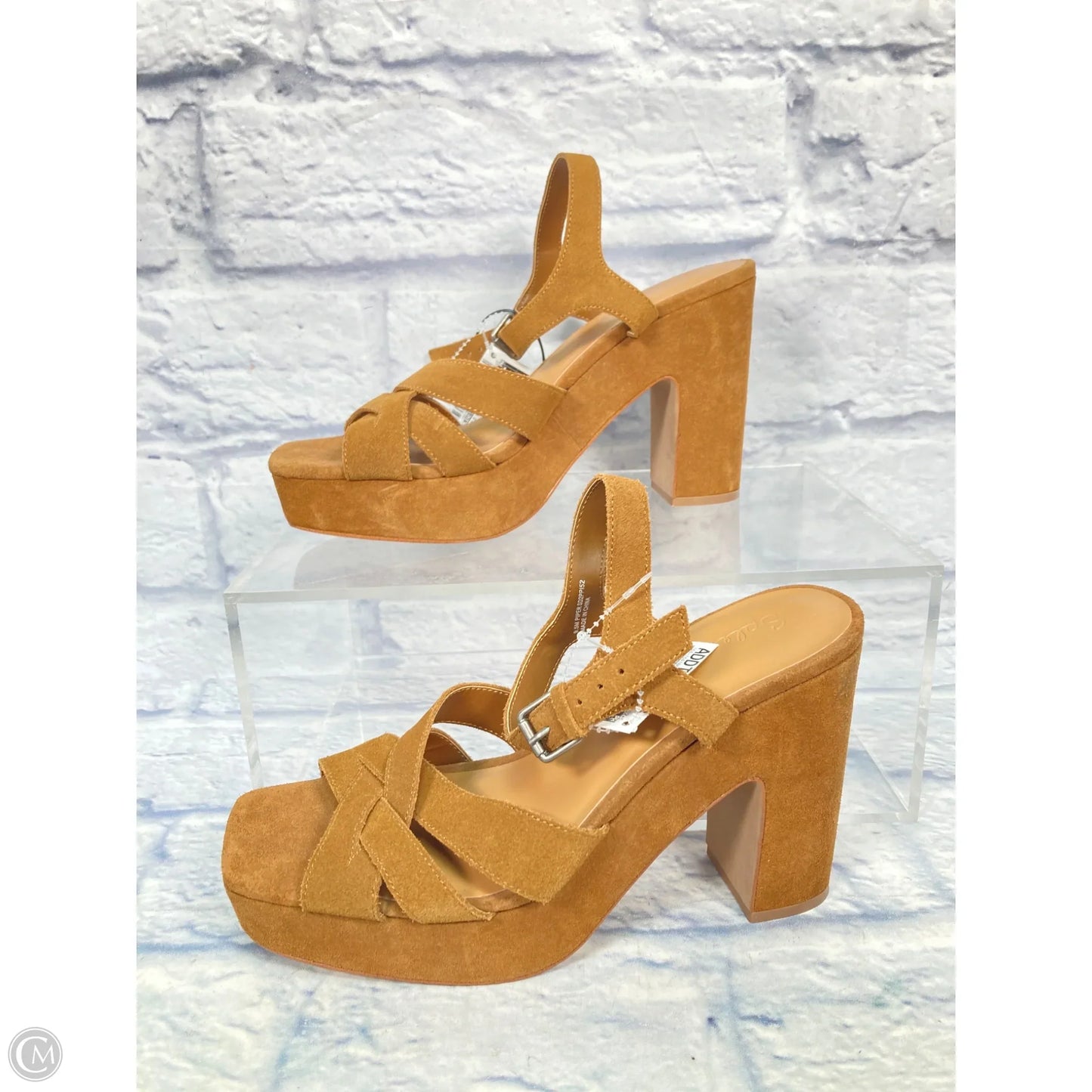 Sandals Heels Block By Splendid In Brown, Size: 9.5