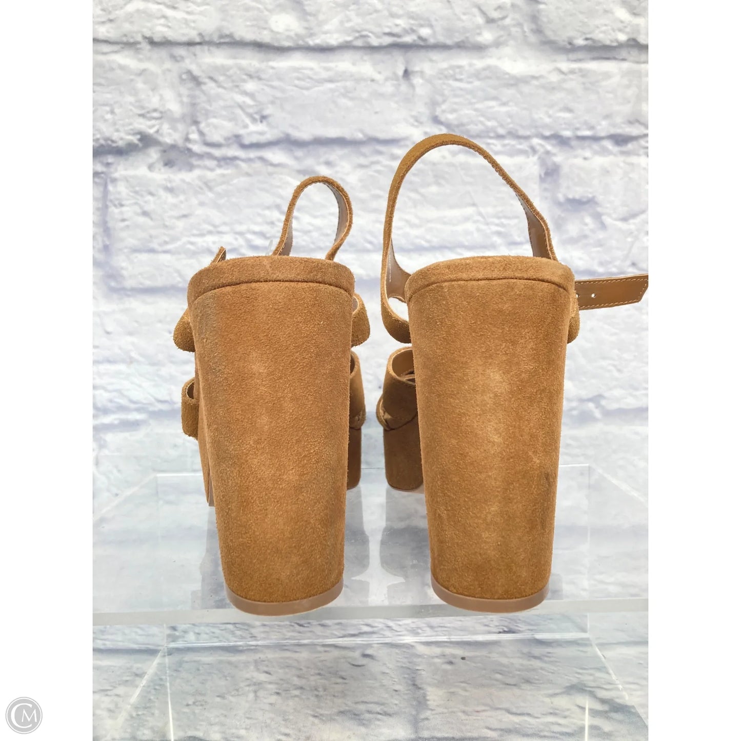 Sandals Heels Block By Splendid In Brown, Size: 9.5