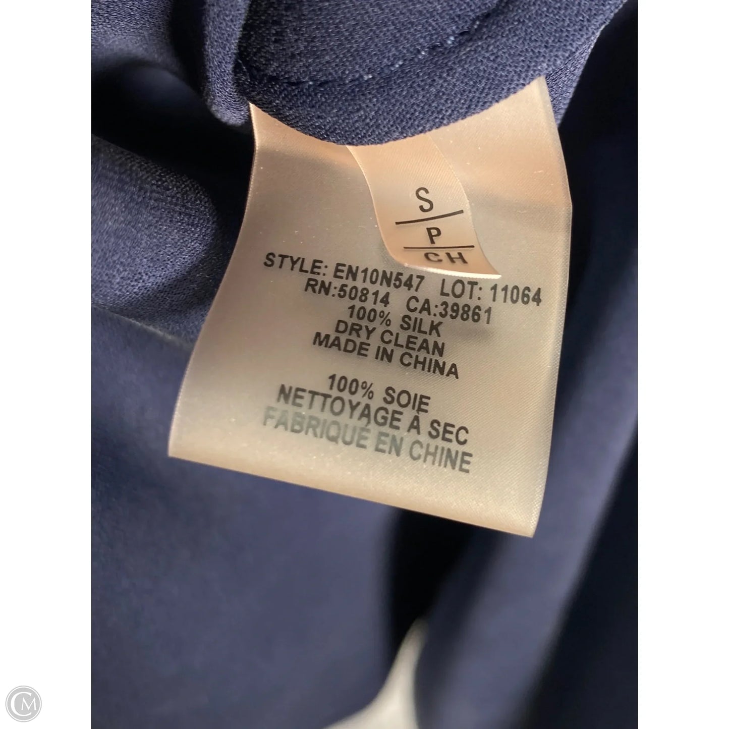 Blouse Long Sleeve By Elie Tahari In Blue, Size: S