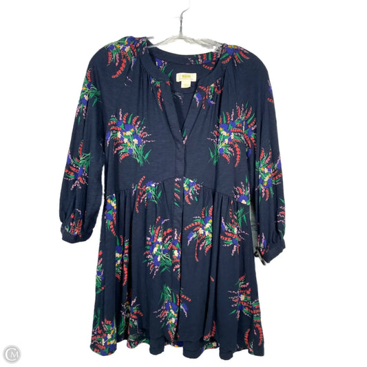 Dress Casual Short By Maeve In Blue & Green, Size: S