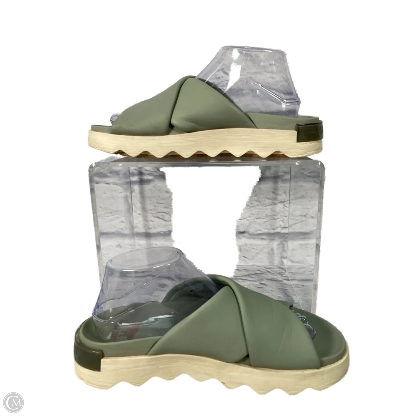 Sandals Flats By Sorel In Green, Size: 9.5