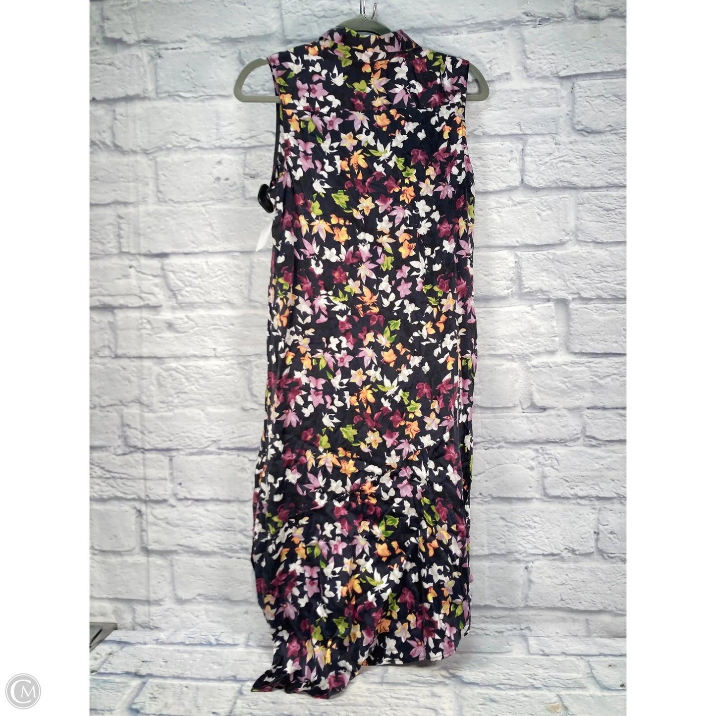 Dress Party Midi By Equipment In Black & Purple, Size: Xs