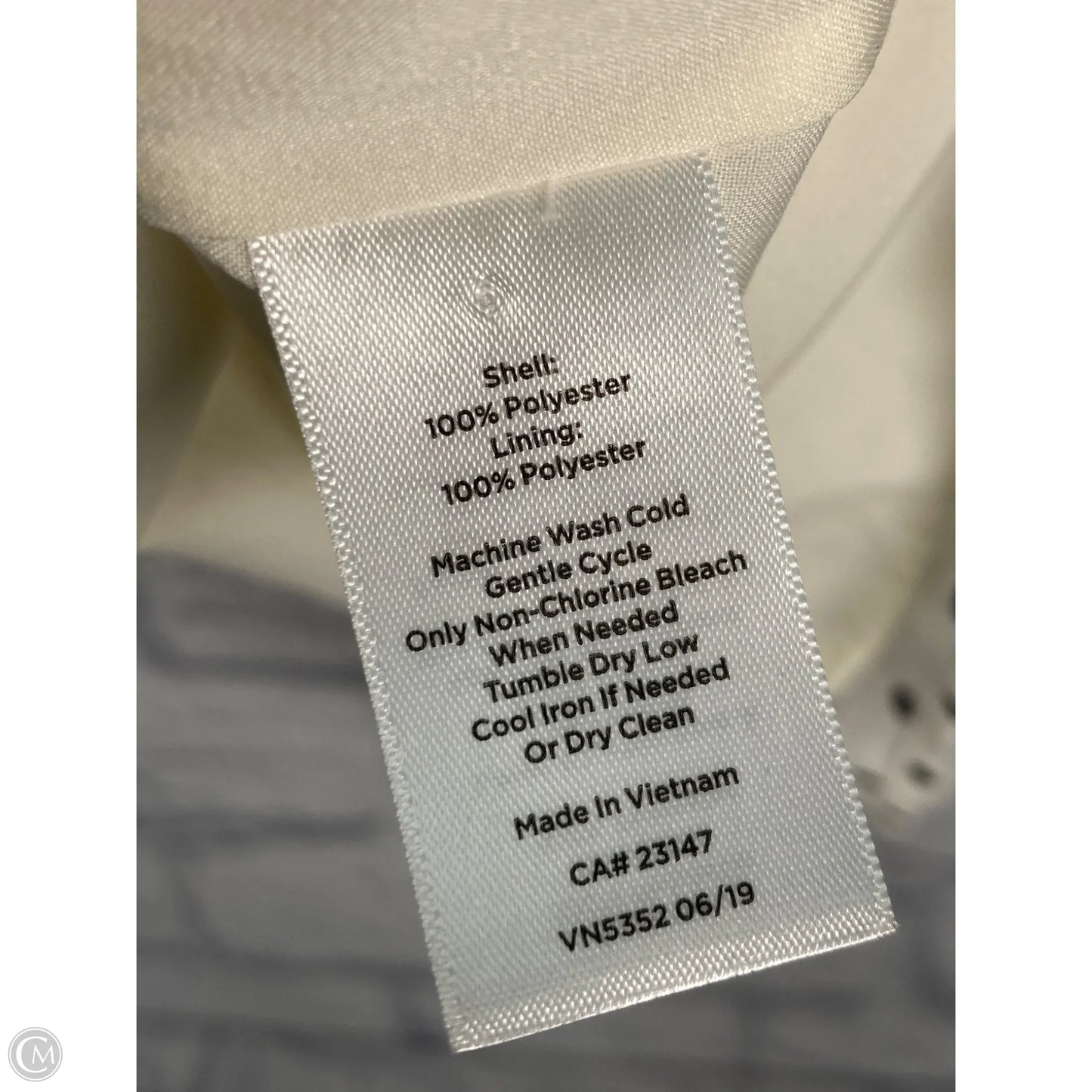 Blouse Long Sleeve By Talbots In Black & Cream, Size: S