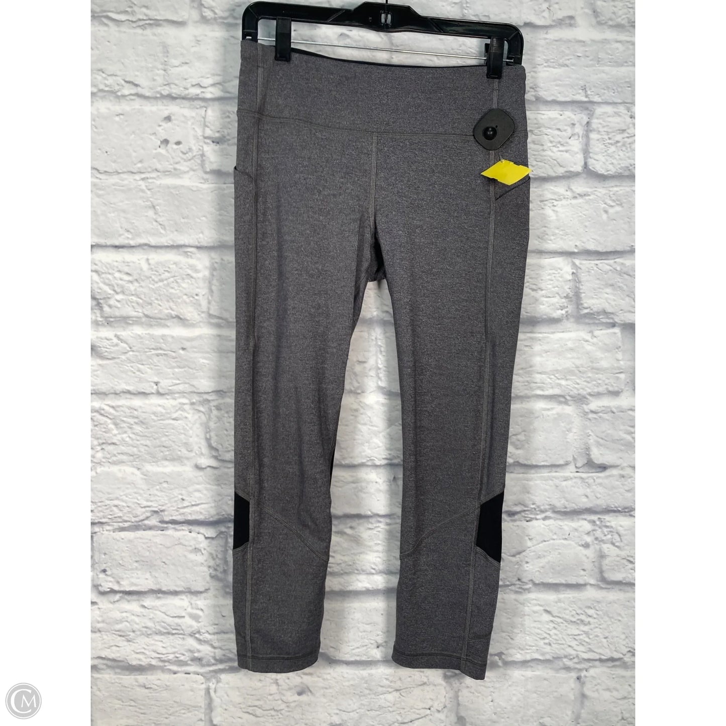 Athletic Leggings By Lululemon In Black & Grey, Size: S