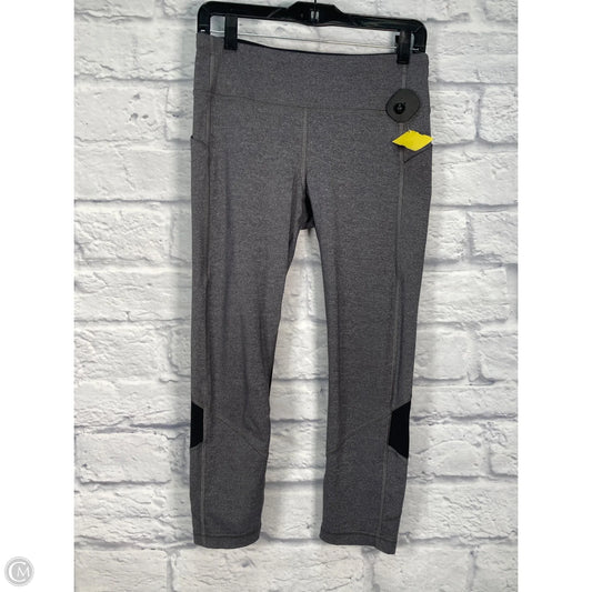 Athletic Leggings By Lululemon In Black & Grey, Size: S