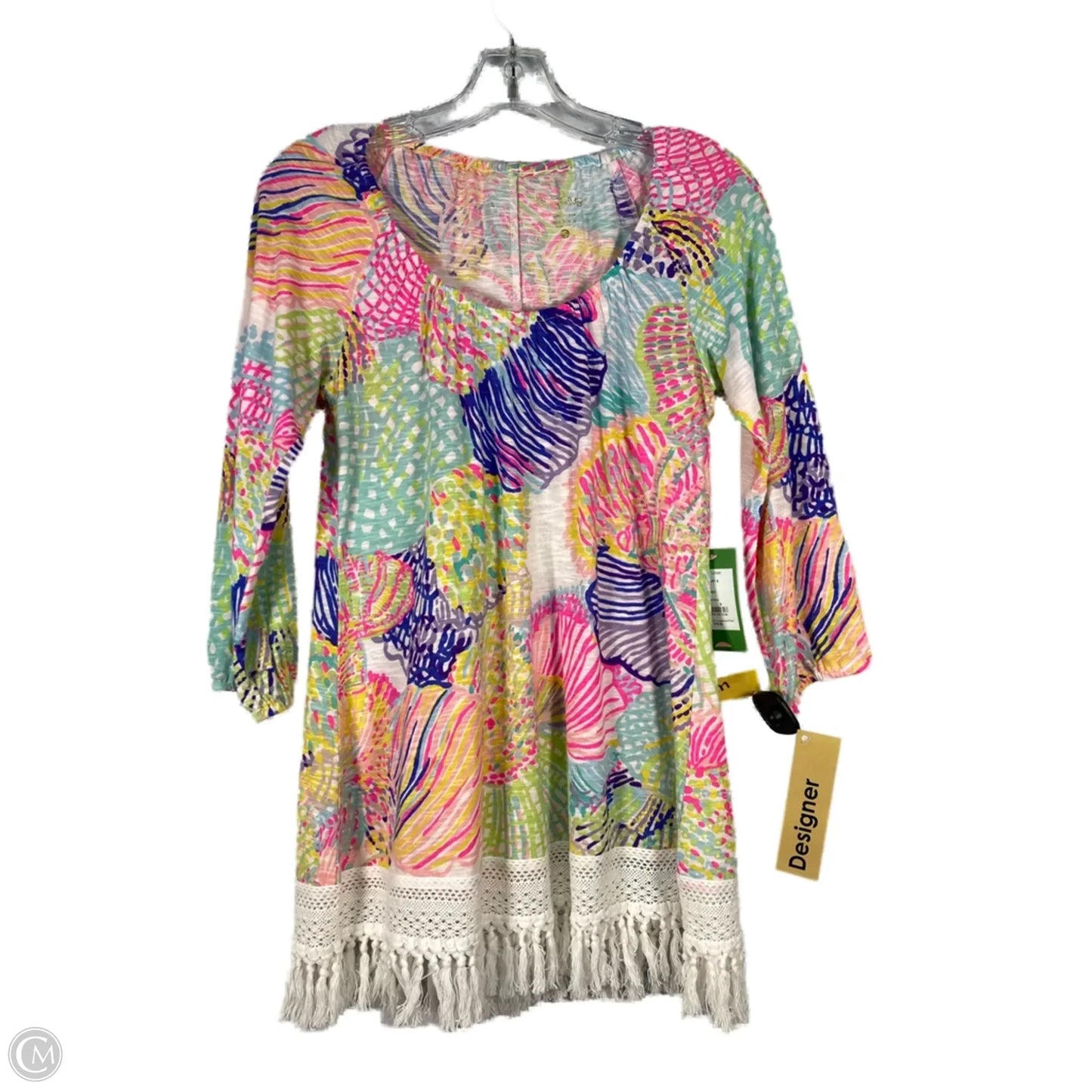 Tunic Designer By Lilly Pulitzer In Blue & Pink, Size: S