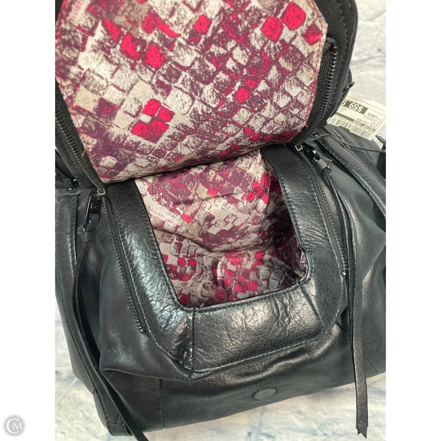 Tote Leather By Elliot Lucca, Size: Large