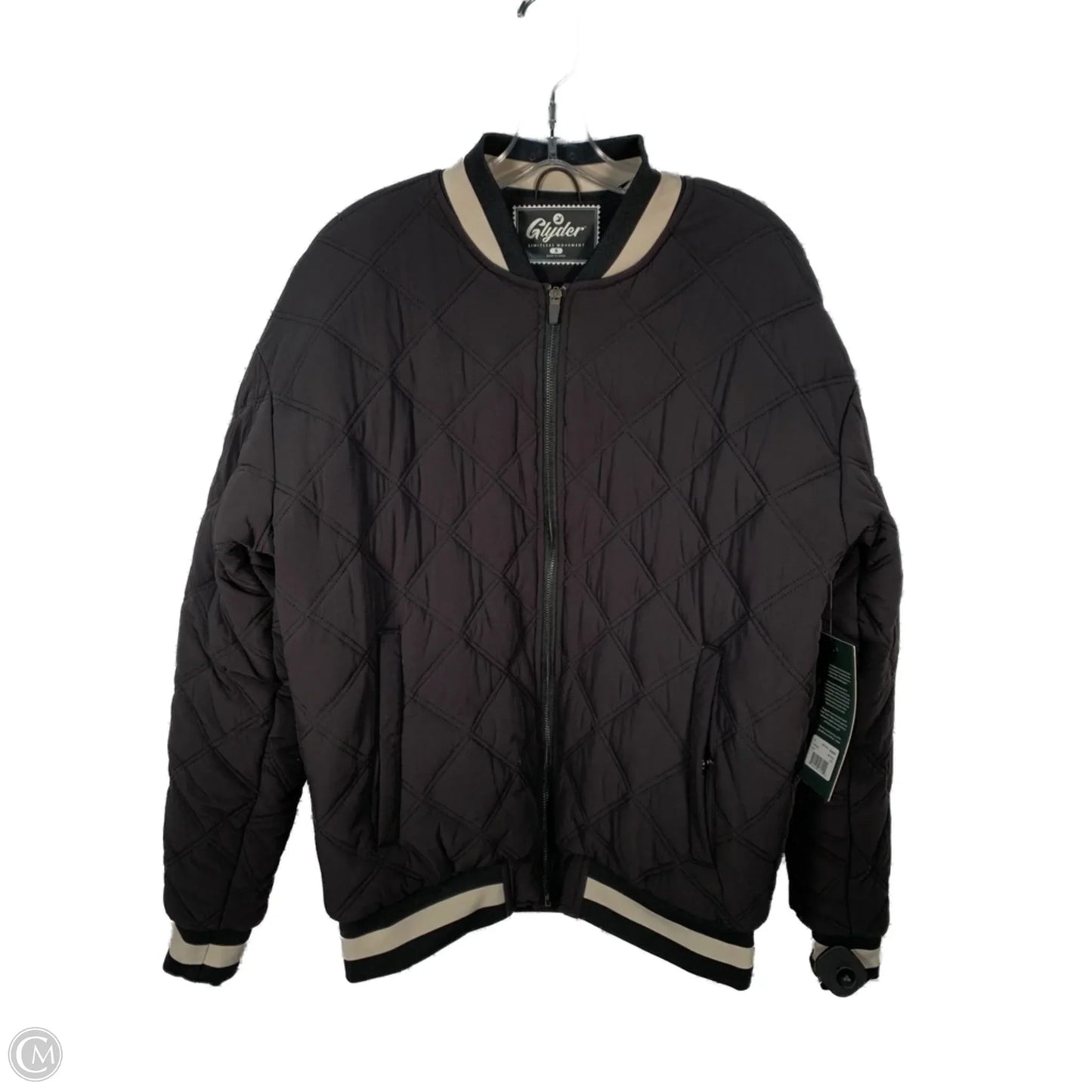 Jacket Puffer & Quilted By Glyder In Black & White, Size: S