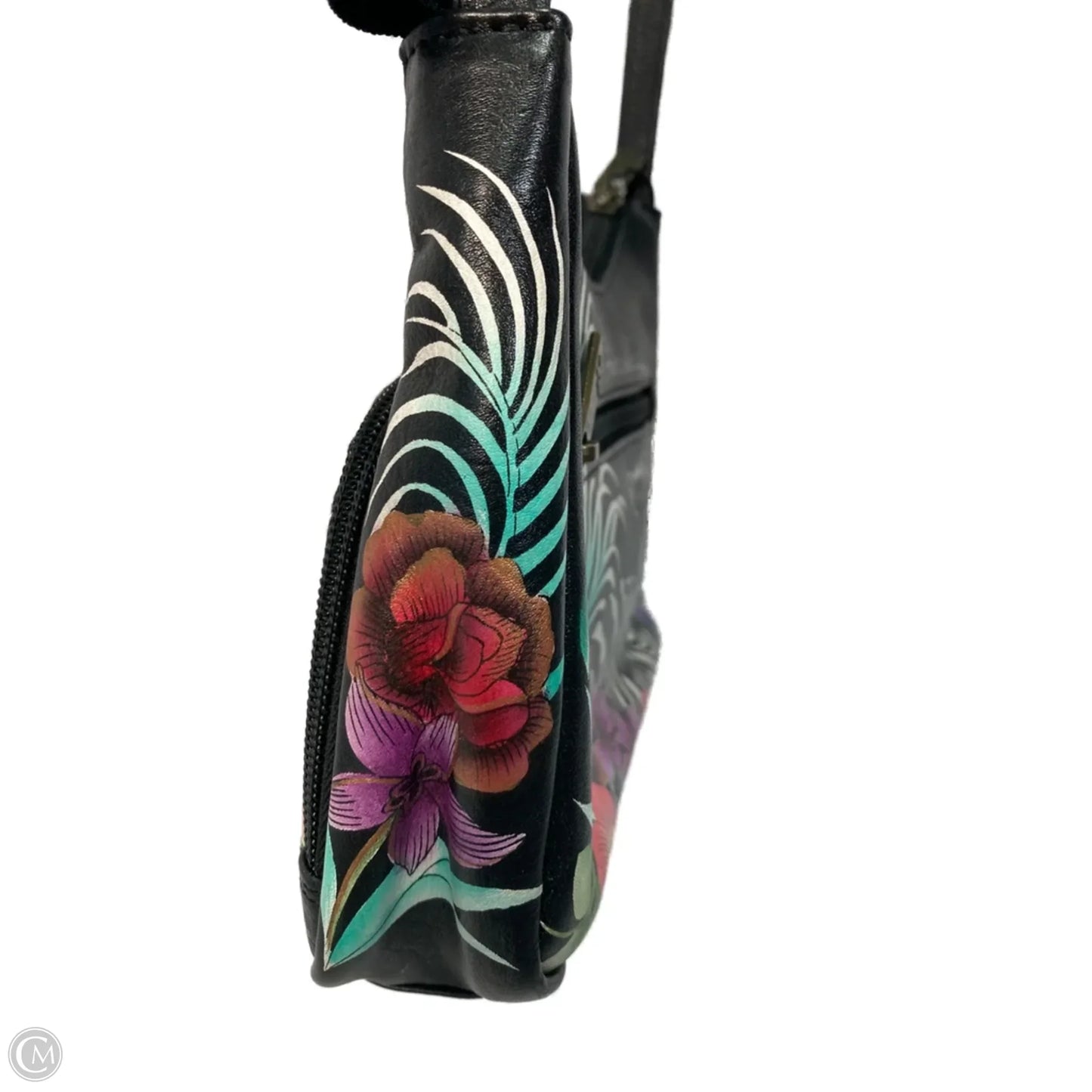 Crossbody Leather By Anuschka, Size: Small