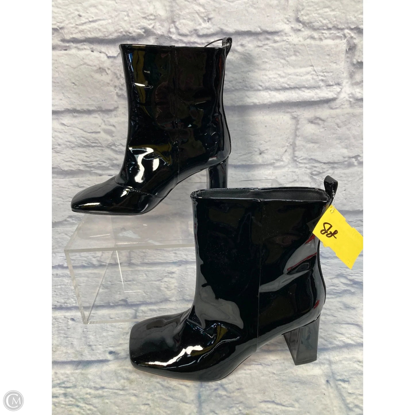 Boots Ankle Heels By Good American In Black, Size: 6