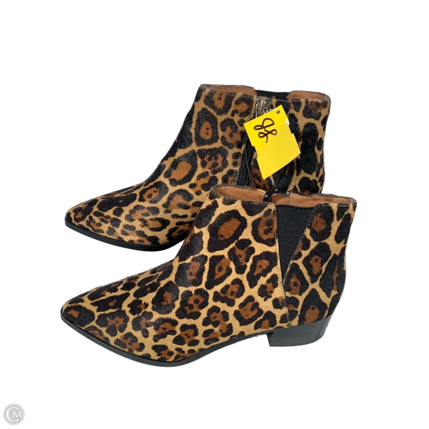 Boots Ankle Heels By Antonio Melani In Animal Print, Size: 8.5