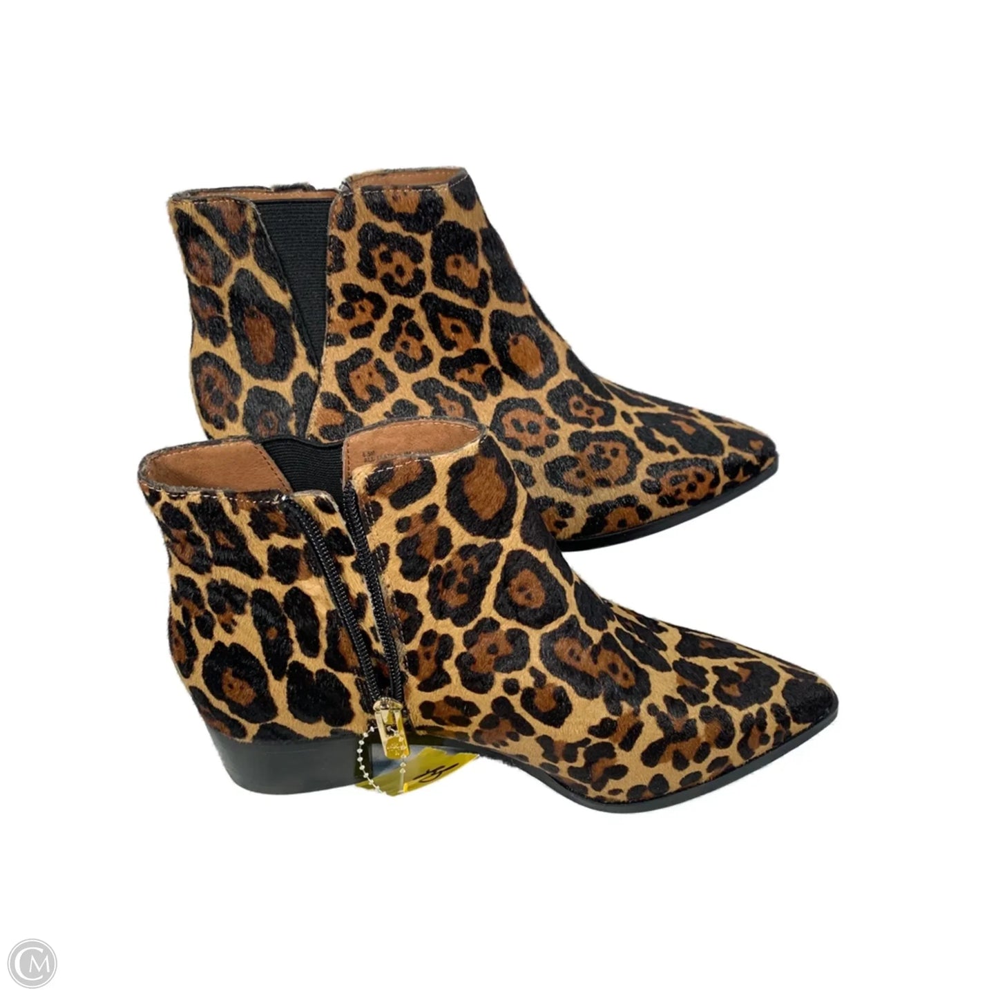 Boots Ankle Heels By Antonio Melani In Animal Print, Size: 8.5