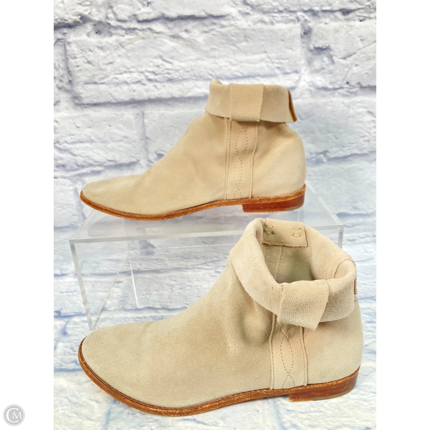 Boots Ankle Flats By Joie In Tan, Size: 11