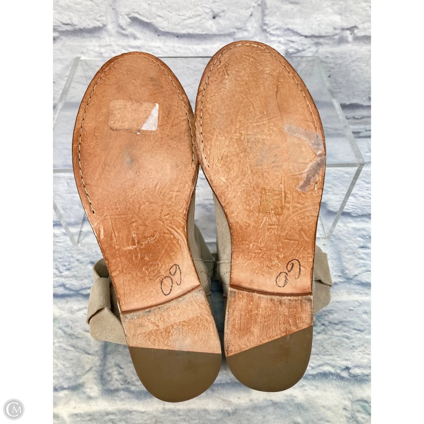 Boots Ankle Flats By Joie In Tan, Size: 11