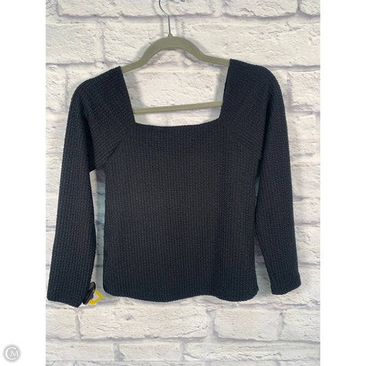 Top Long Sleeve By Maeve In Black, Size: S