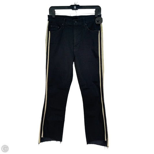 Jeans Boot Cut By Mother In Black & Cream, Size: 8
