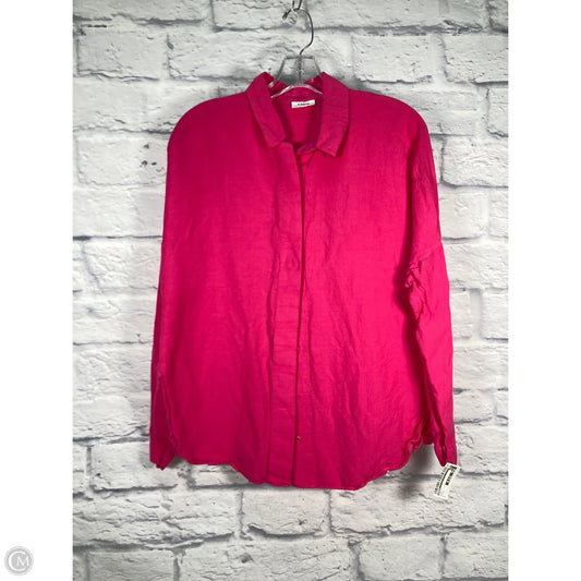 Top Long Sleeve By Akris In Pink, Size: L