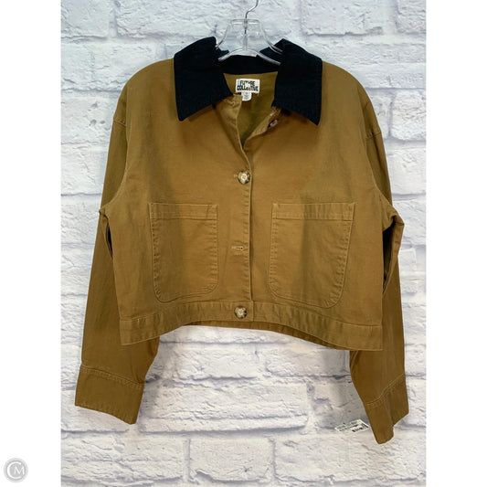 Jacket Denim By Future Collective In Black & Brown, Size: M