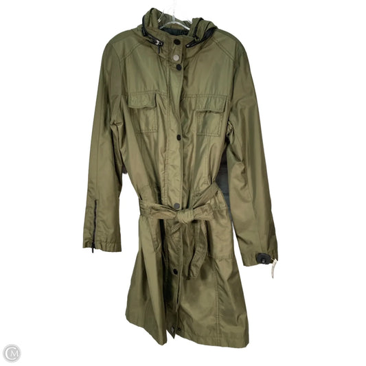 Coat Raincoat By T Tahari In Green, Size: L