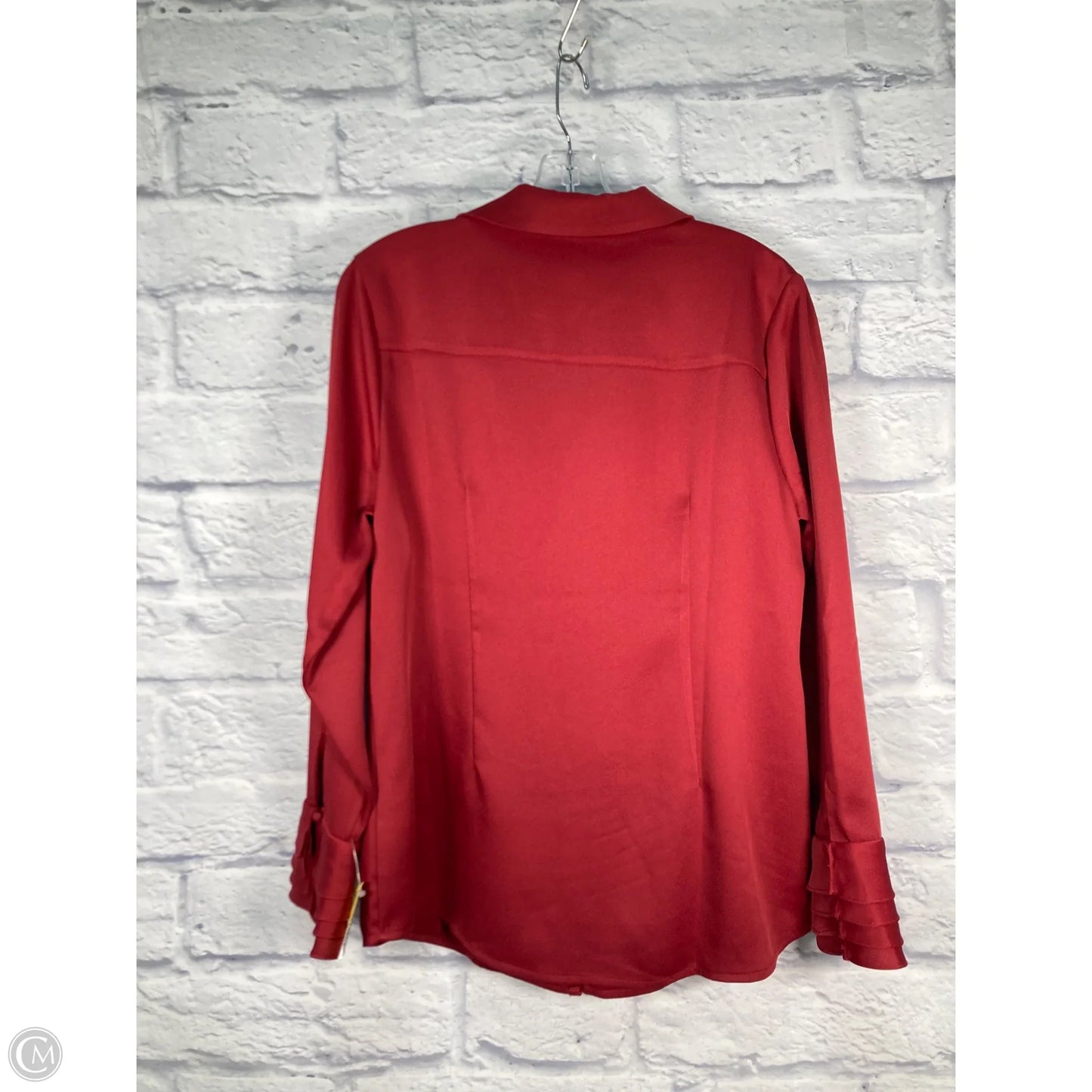 Blouse Long Sleeve By Soft Surroundings In Red, Size: M