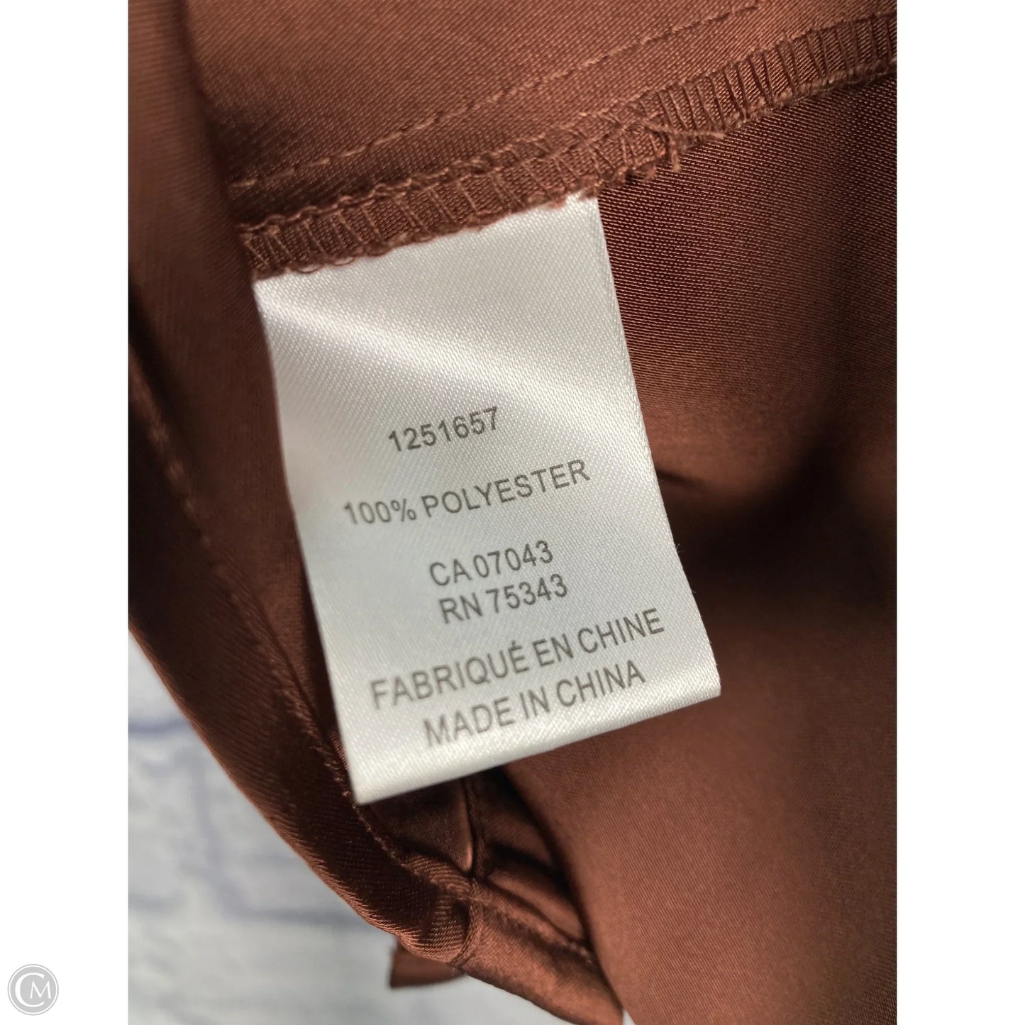 Blouse Long Sleeve By House Of Harlow In Brown, Size: L