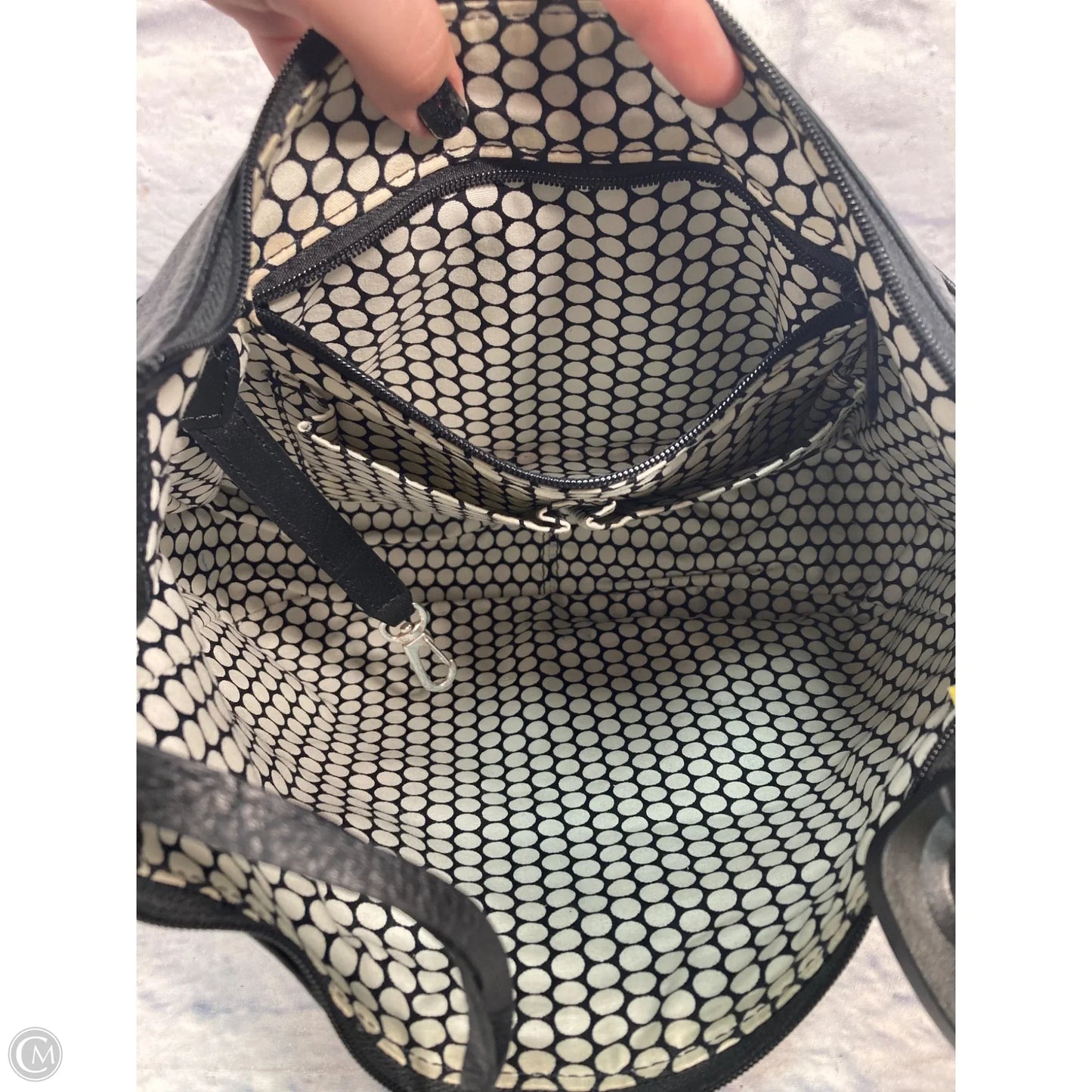 Handbag Leather By Brighton, Size: Medium