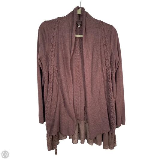 Sweater Cardigan By Anthropologie In Brown, Size: S