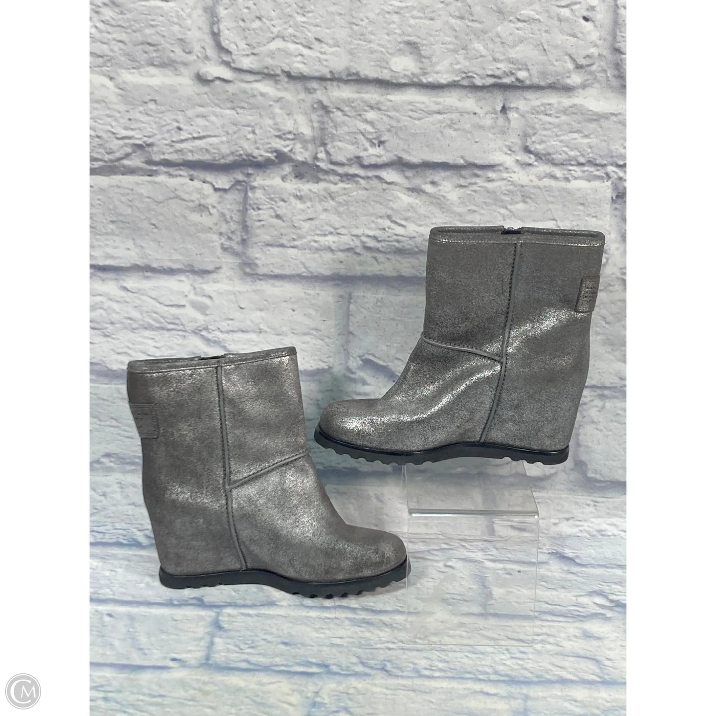 Boots Designer By Marc By Marc Jacobs In Silver, Size: 5