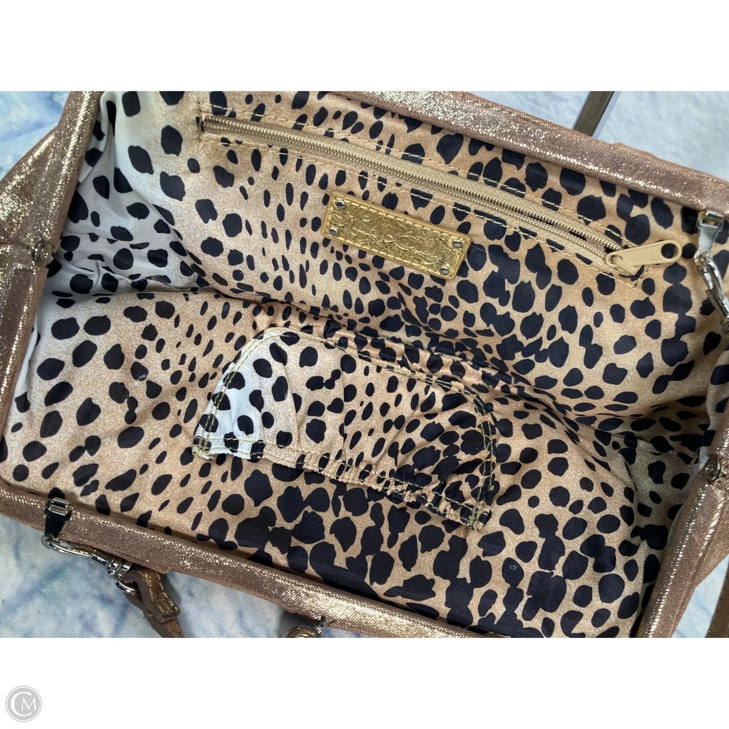 Handbag Leather By Kate Landry, Size: Medium