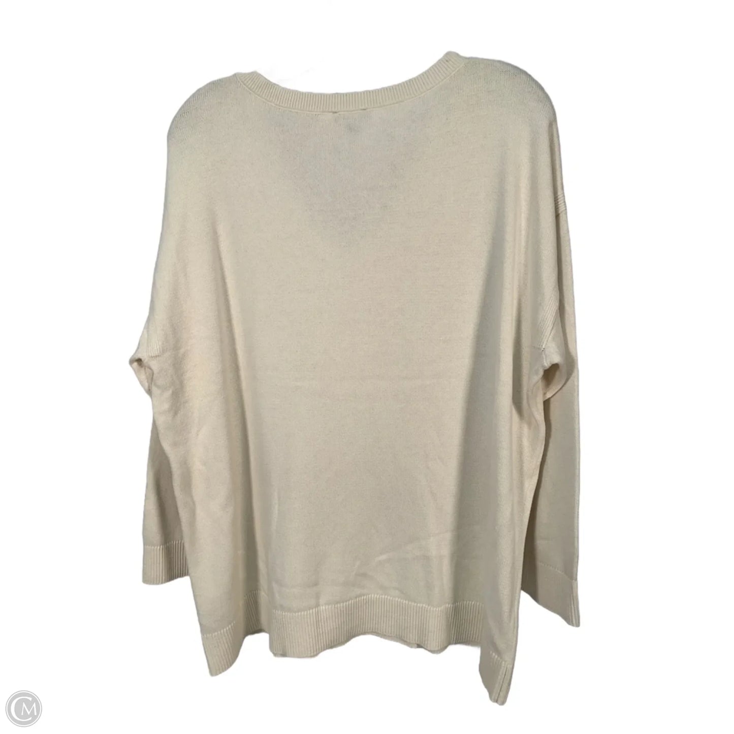 Sweater By Talbots In Cream, Size: 1x