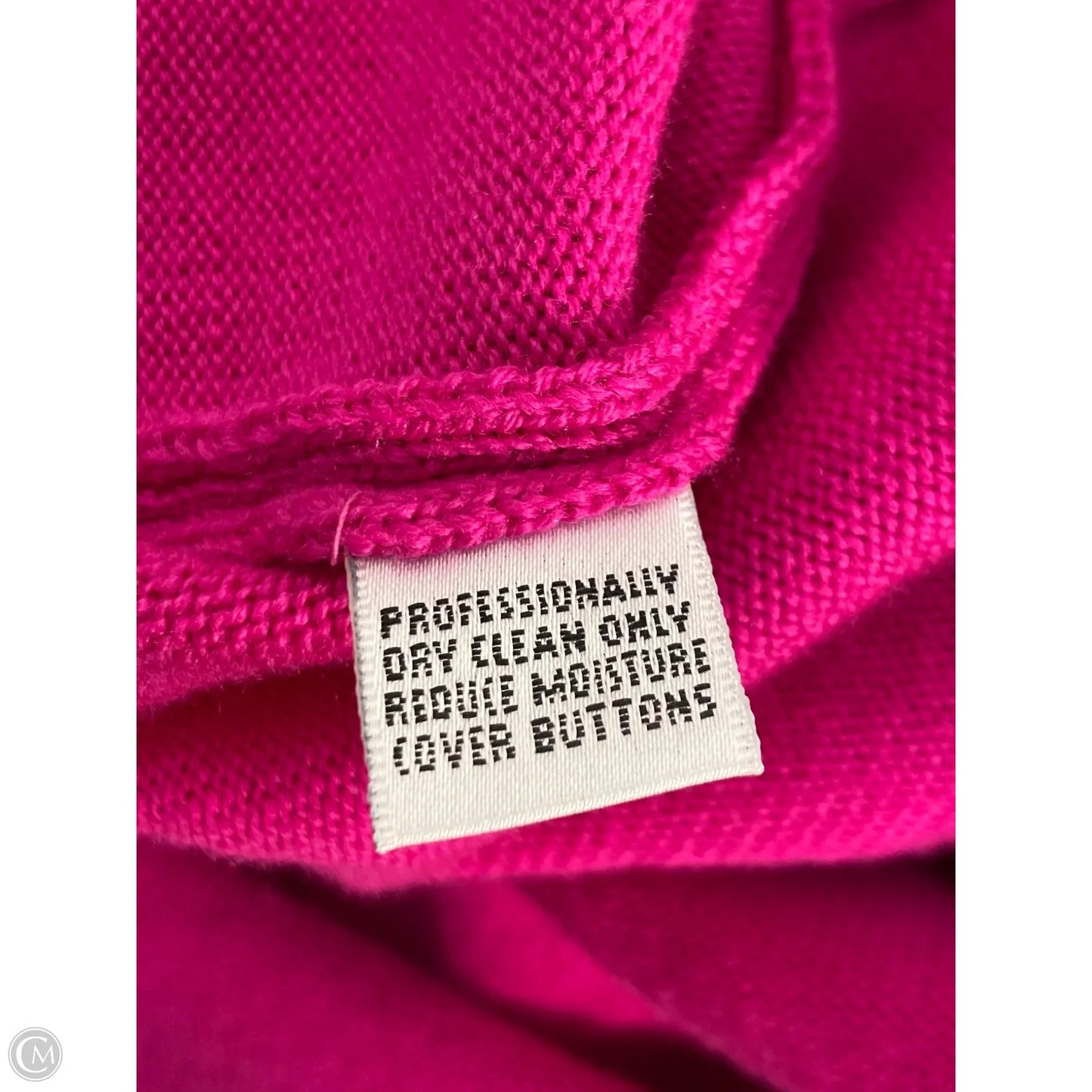 Sweater Luxury Designer By St John Collection In Black & Pink, Size: S