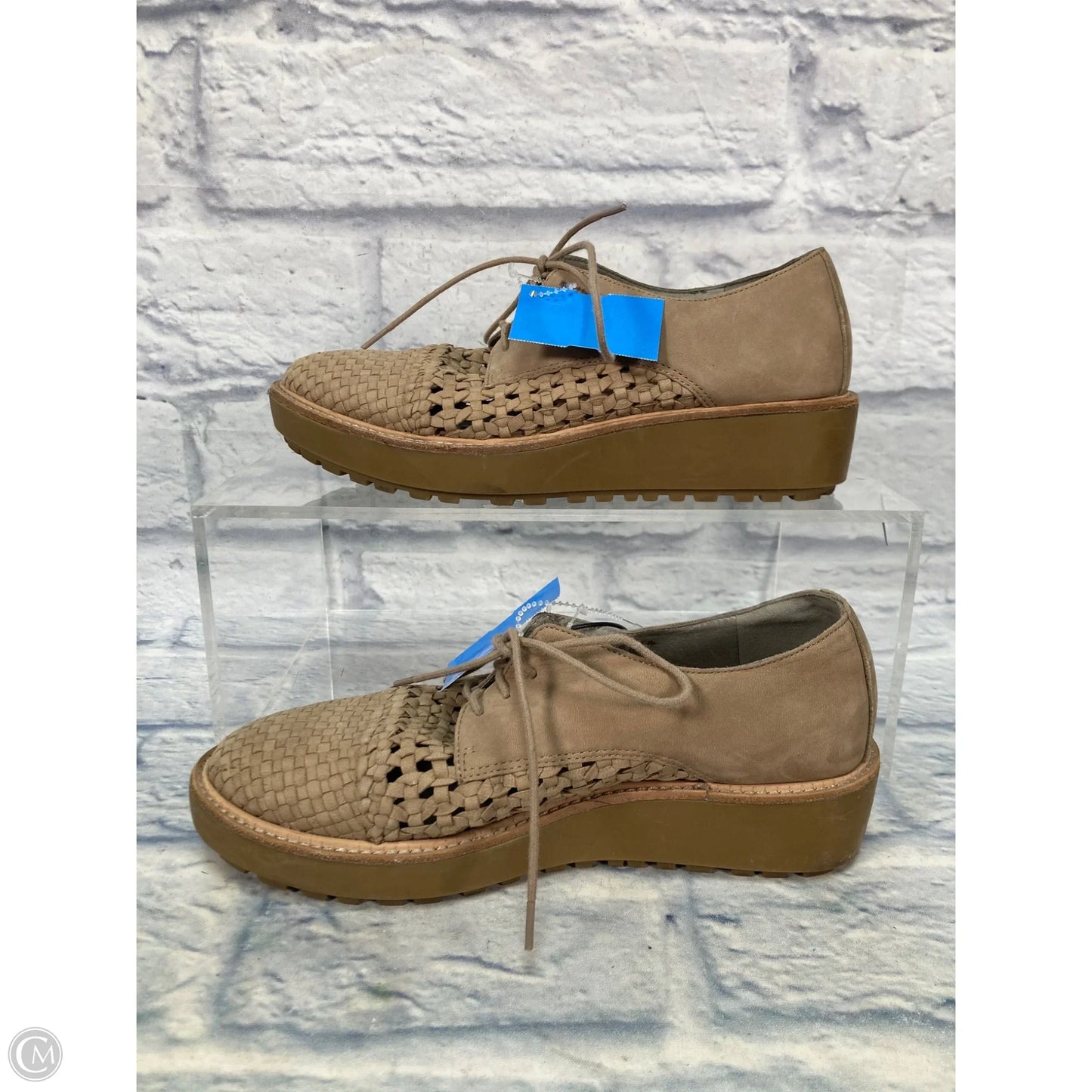 Shoes Heels Platform By Eileen Fisher In Tan, Size: 7