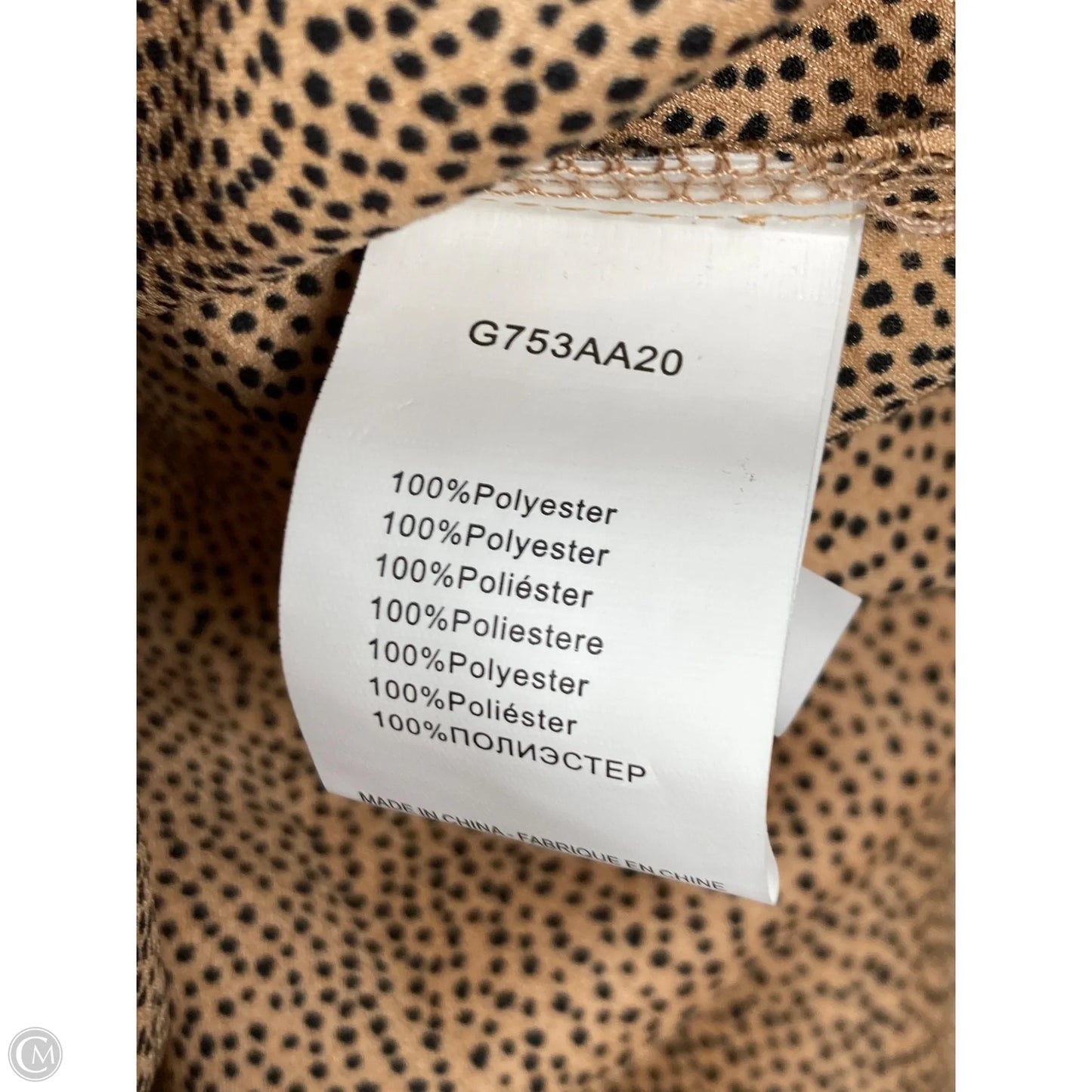 Blouse Long Sleeve By Molly Bracken In Animal Print, Size: L