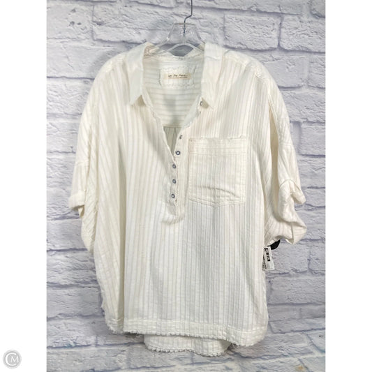 Top Short Sleeve By We The Free In Cream, Size: L